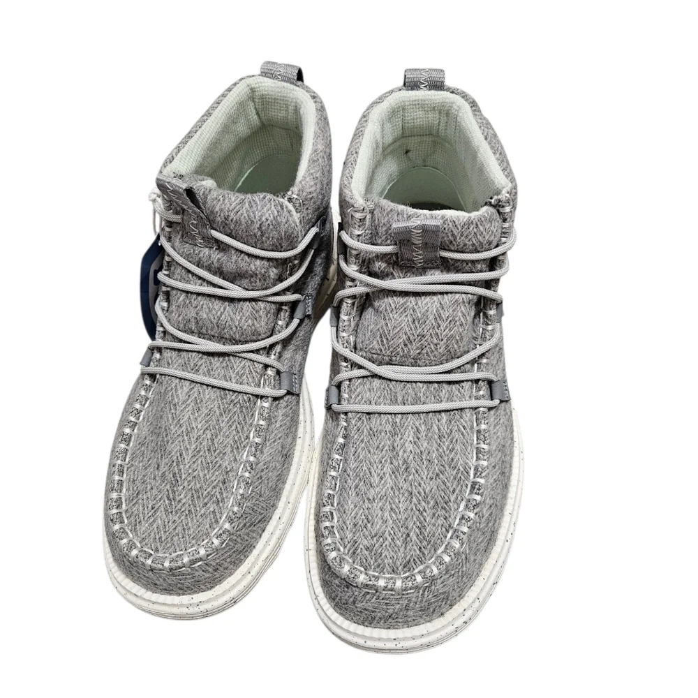 Hey Dude Reyes Heathered Grey Womens Booties NEW